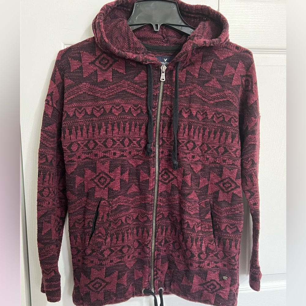 American Eagle hoodie. Color is Burgundy. Size XS.